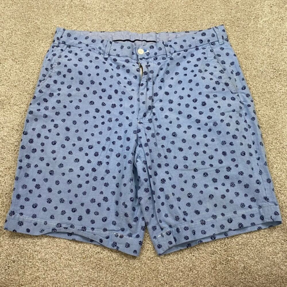 Polo Ralph Lauren Shorts Mens 34* Blue Golf Classic Fit Lady Bug AOP Summer